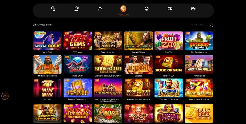 Popular Games and Slots at Fortune Clock Casino