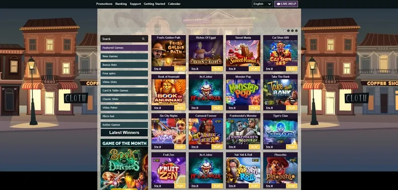 Popular Games and Slots at Mister James Casino
