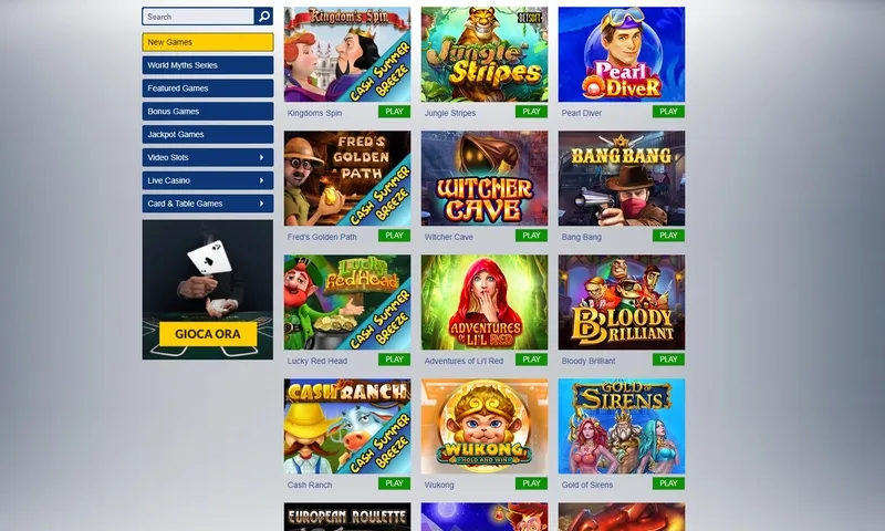 Popular Games and Slots at One Spin Casino